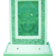 Пристенный фонтан Будда из стекла - фото