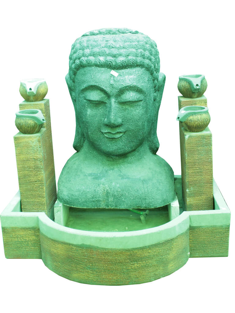 Пристенный фонтан Будда - фото